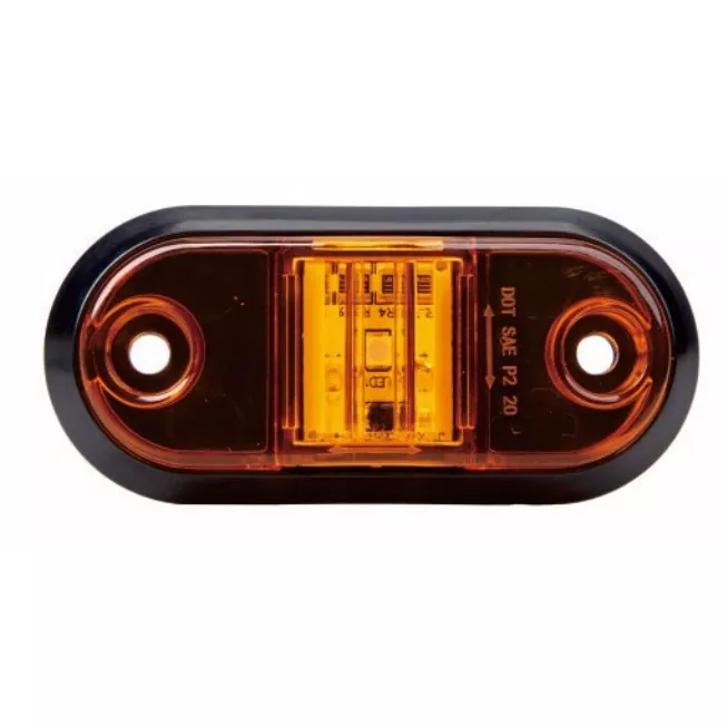2,5 tommer oval markør rydning Trailer Light