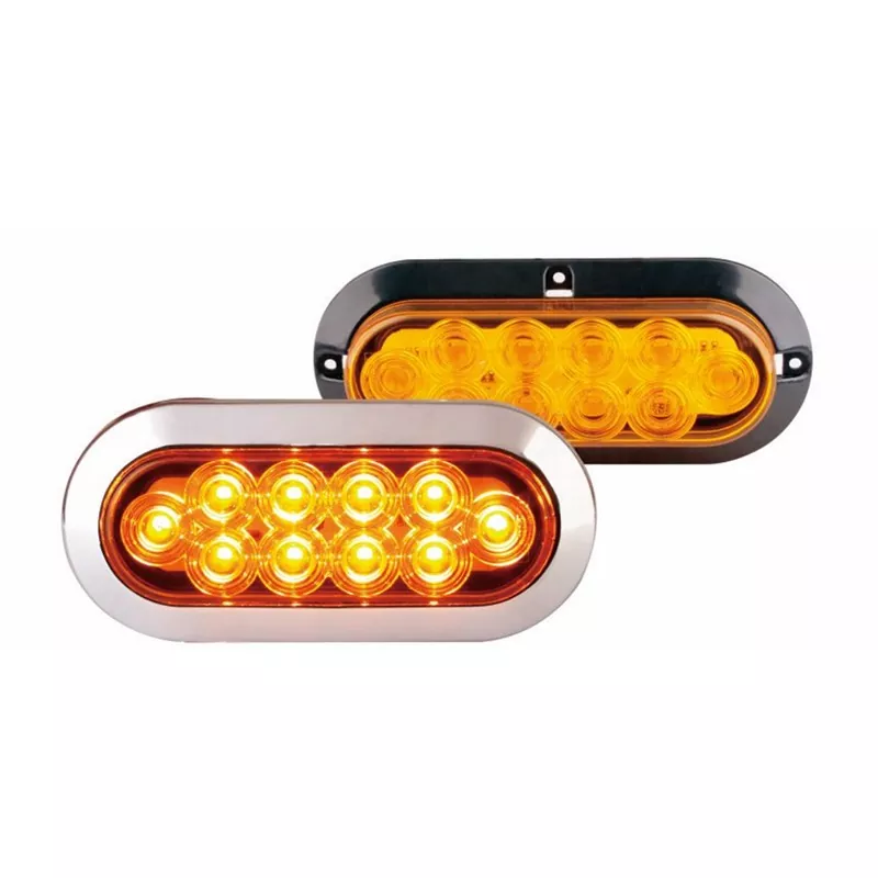 6 Tommer Oval Amber Trailer Light